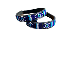 Load image into Gallery viewer, TKC Evil Eye Wide Width Belt - Silver Buckle