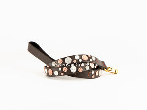 *"Dots Pink" Beaded Dog Lead