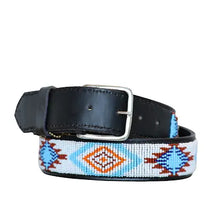 Load image into Gallery viewer, TKC Beth Beaded Belt Wide Width The Aztec Collection - Silver Buckle