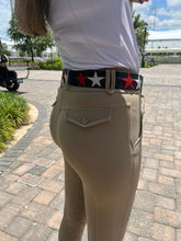 Load image into Gallery viewer, Red White and Blue Belt Stars in Wide Width