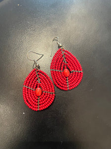 Earrings in Ruby - Exceptional Equestrian 