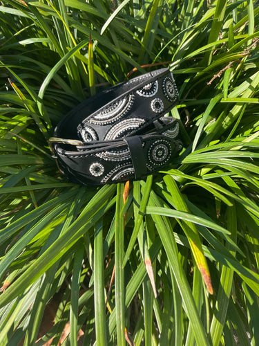 Bezana Belt - Greys - Silver Buckle