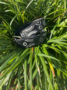 Bezana Belt - Greys - Silver Buckle
