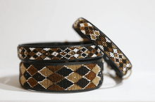 Load image into Gallery viewer, &quot;Earth Argyle&quot; Beaded Dog Collar