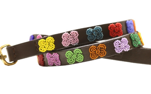 *"Flower Power" Beaded Dog Lead