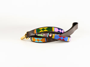"Hippo Circus" Beaded Dog Lead