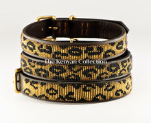 Load image into Gallery viewer, Leopard Beaded Dog Collar