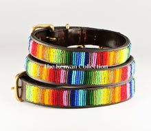 Load image into Gallery viewer, &quot;Rainbow&quot; Beaded Dog Collar