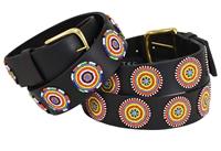 Load image into Gallery viewer, Beaded Belts 1 1/2 inch wide - Disc - Primary Circles